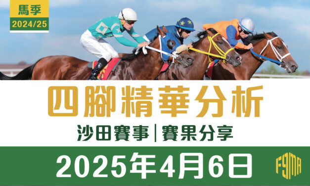 2025年4月6日 沙田賽事 賽果